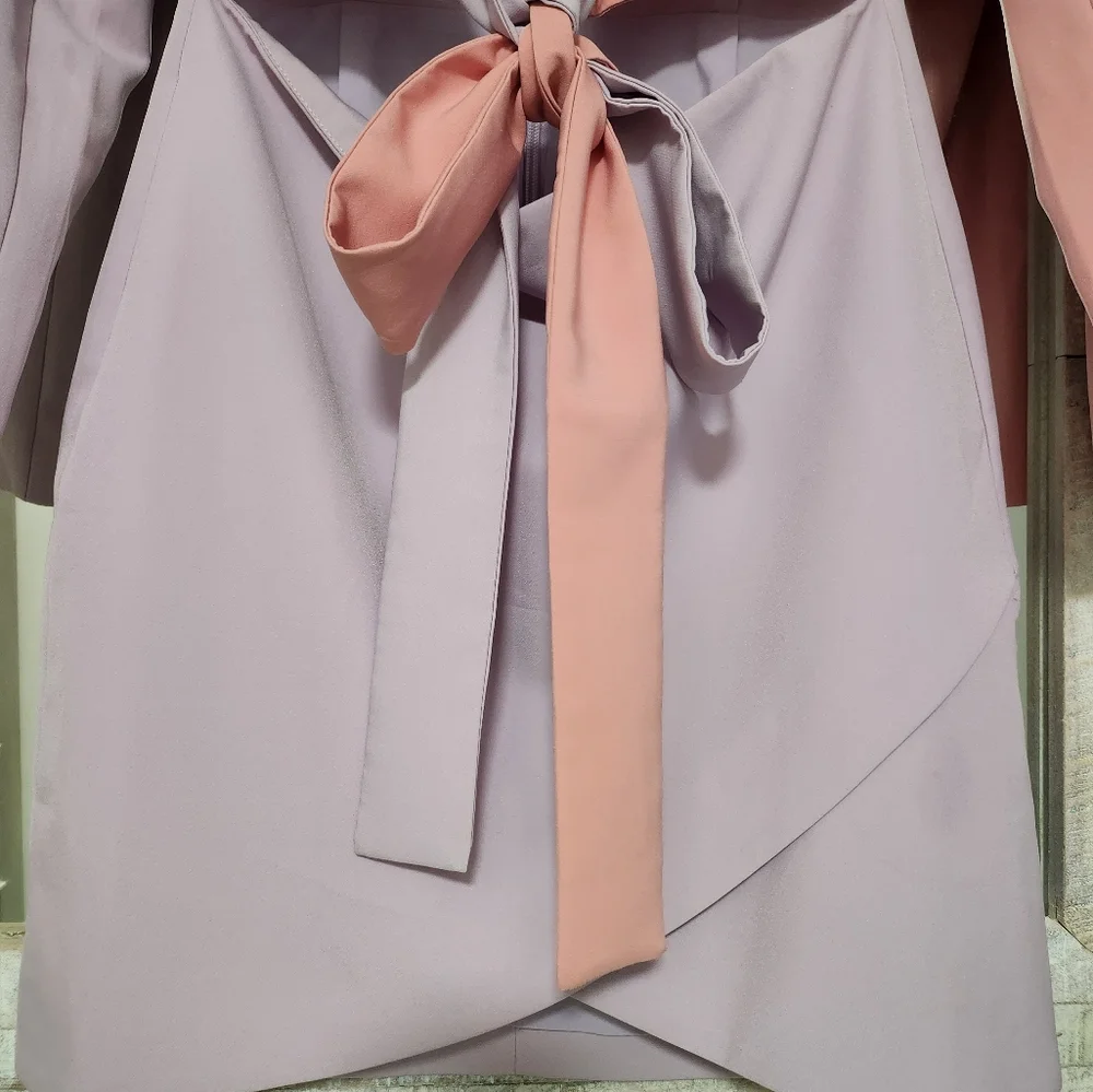 Lavish Alice Color Block Blazer Wrap Dress - Picture 15 of 16
